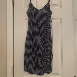 Striped Cinched T-Shirt Dress